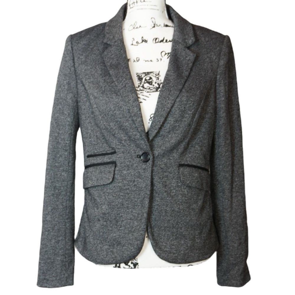 The Limited Gray One Button Blazer, Size 8